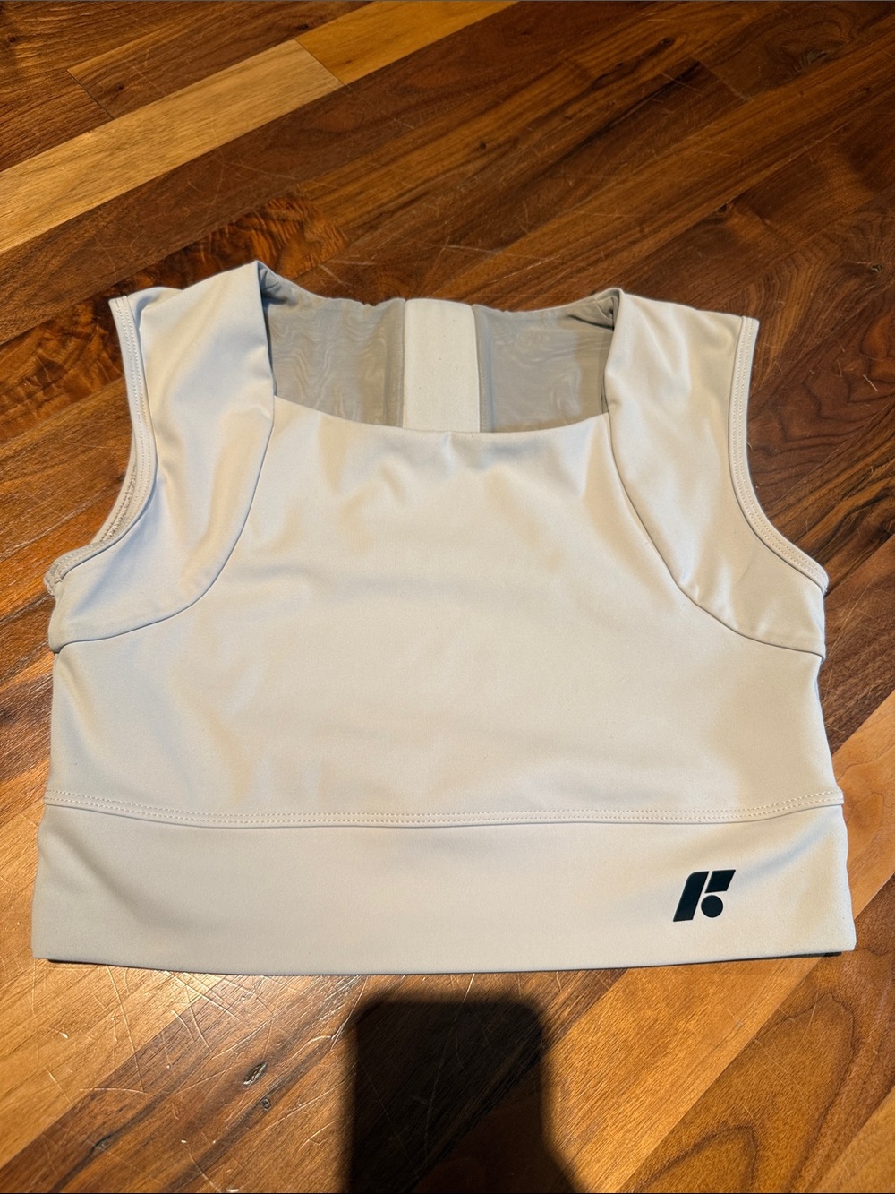 FORME Revive Bra Cream Crop Tank Top with Built-In Support XL - Picture 5 of 7